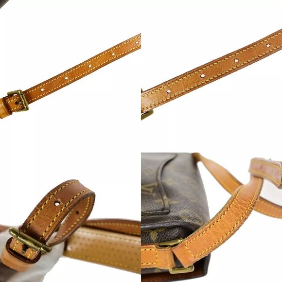 Auth LOUIS VUITTON Saint Cloud MM Shoulder Bag Monogram Leather Brown - Picture 11 of 16